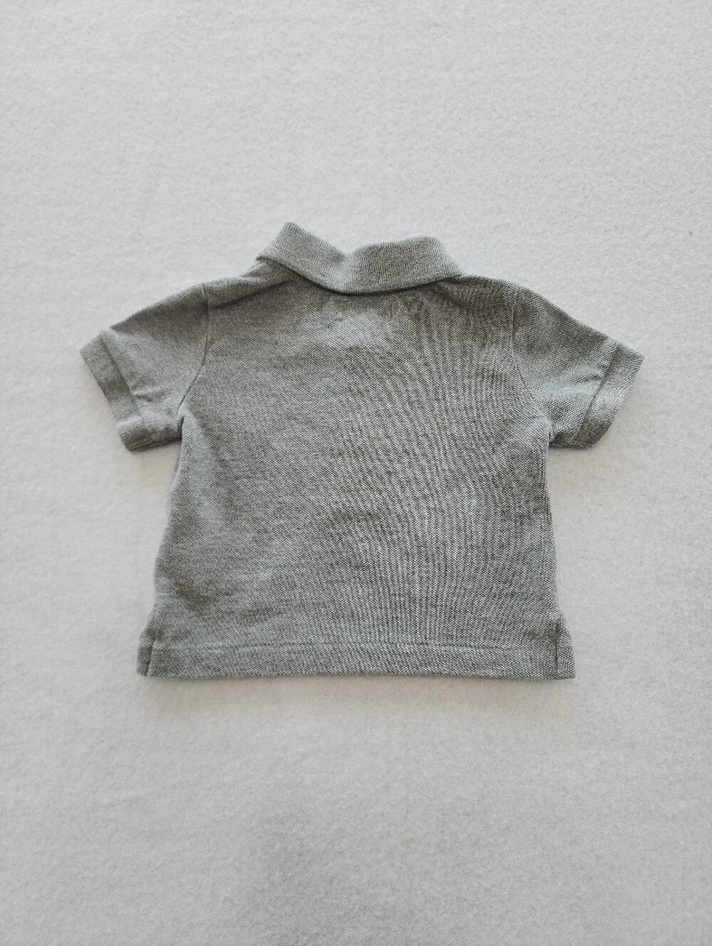 Ralph Lauren Baby 3M Polo Bear Shirt & Gray Polo Top Bundle Boys 2 Pc